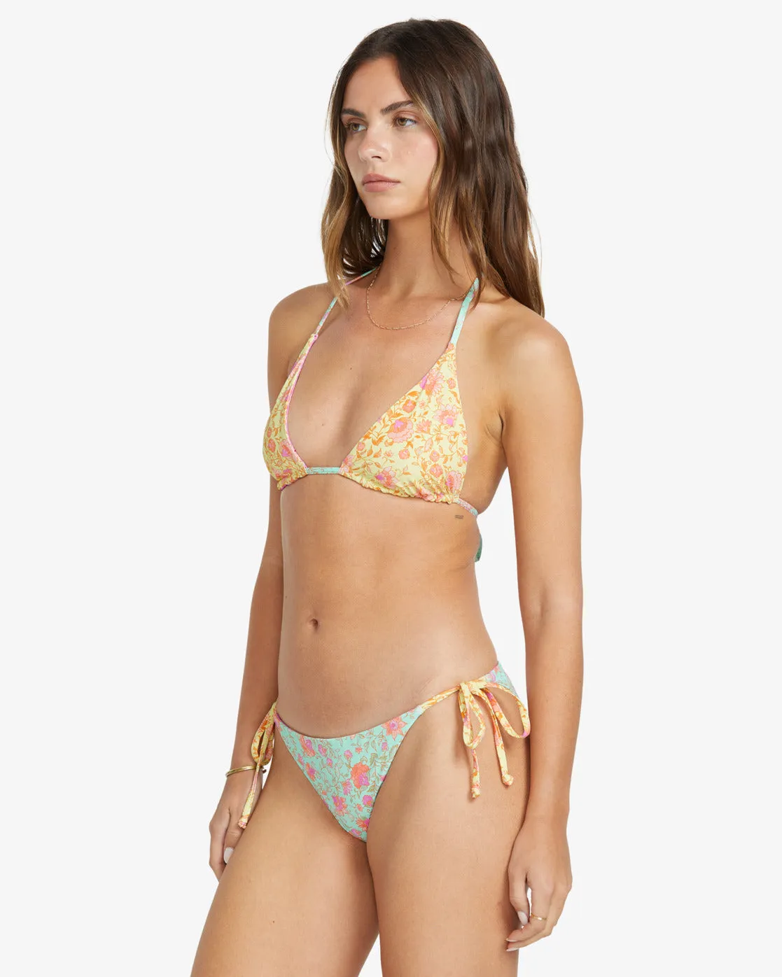 Billabong Women's Folk Story Medium Coverage Bikini Bottoms Multi 24O281514-MUL