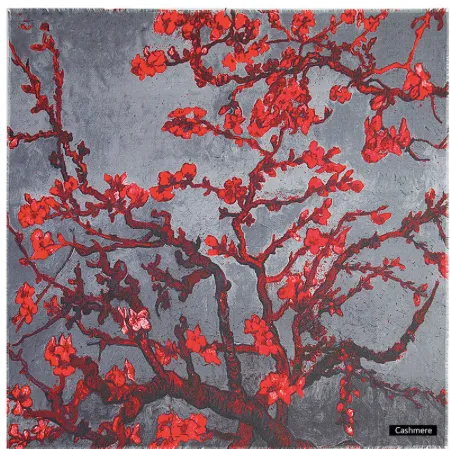 Cashmere scarves Almond Blossom