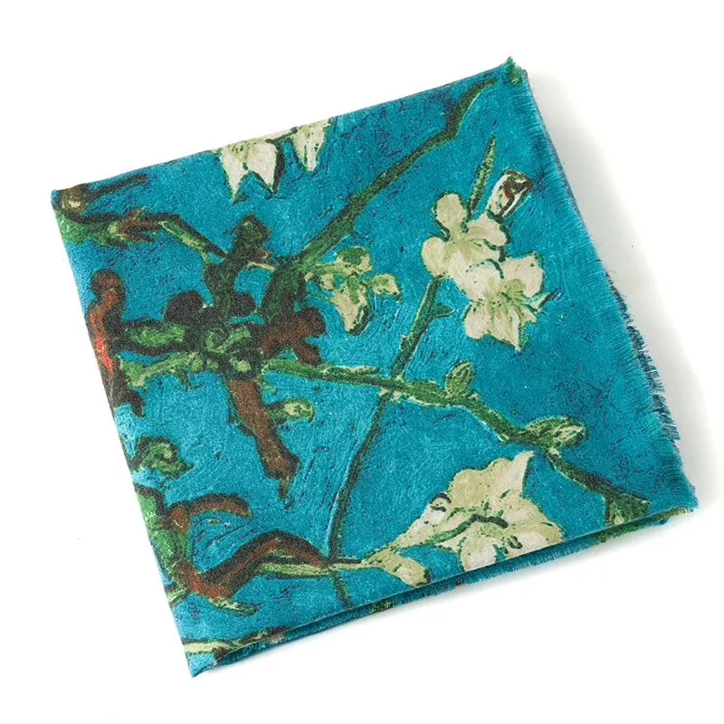 Cashmere scarves Almond Blossom
