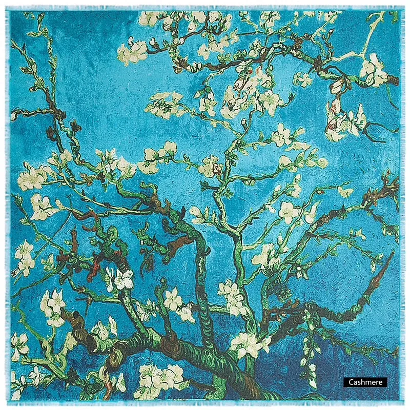 Cashmere scarves Almond Blossom