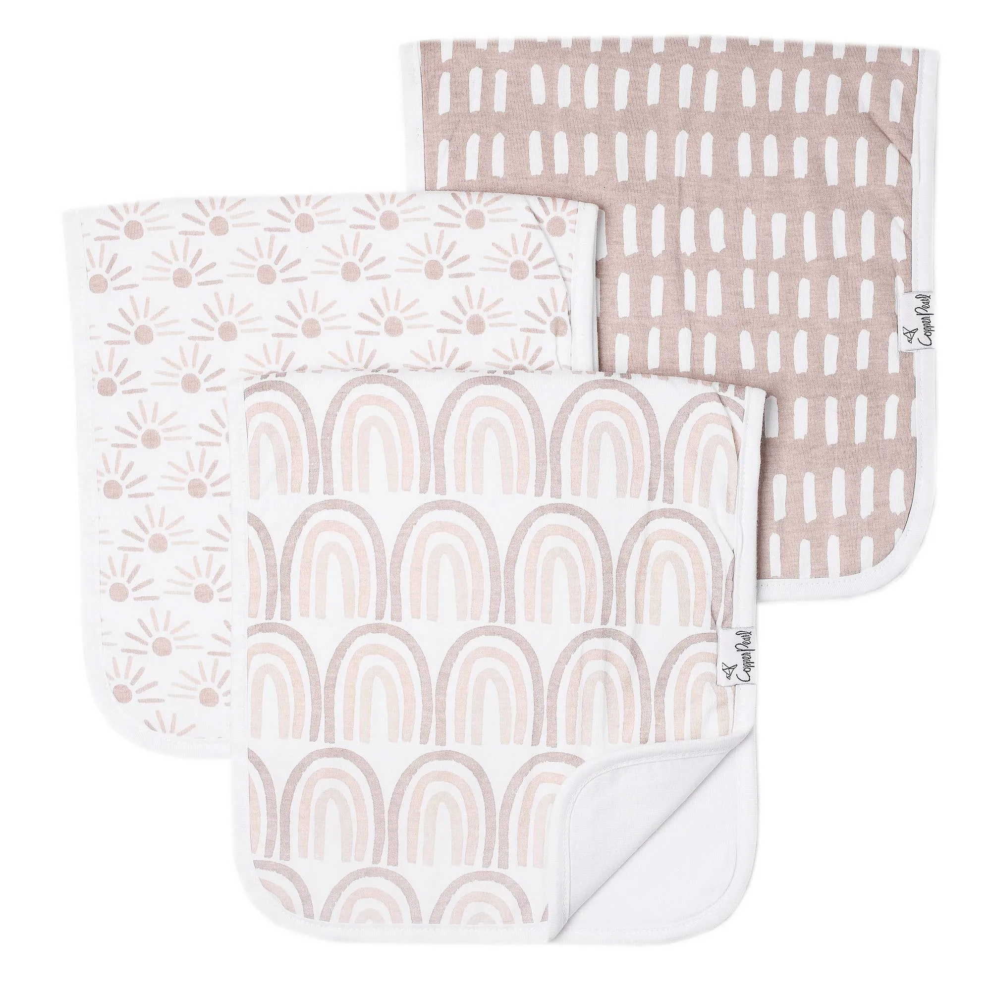 Copper Pearl Premium Burp Cloths | Bliss