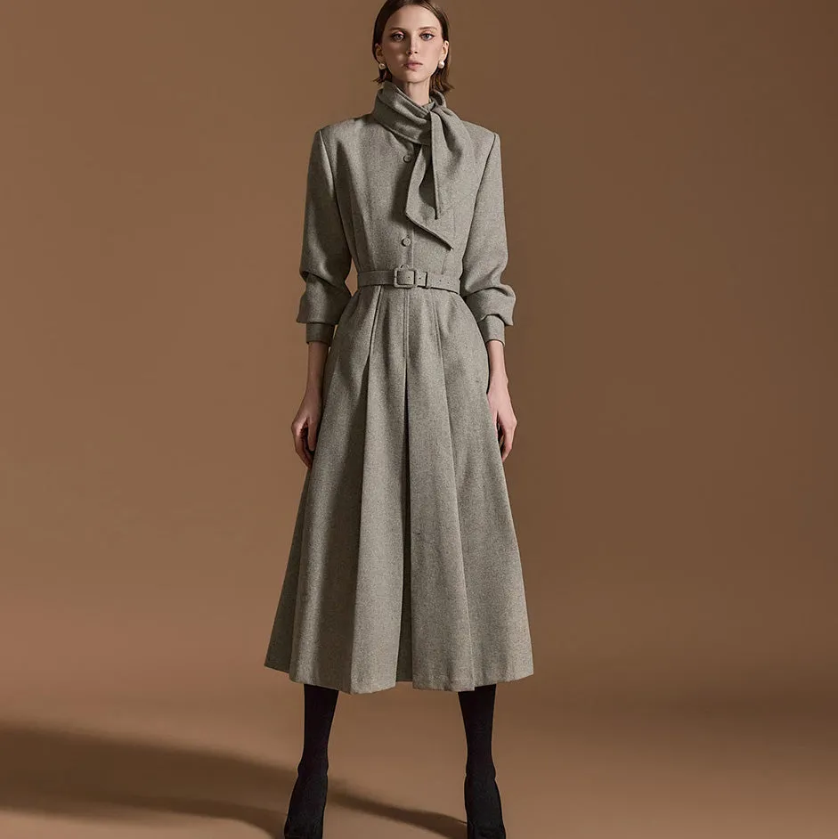 D5166 Wool Dress With Belt