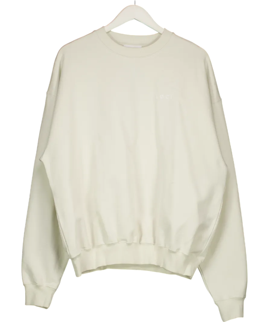Loci Cream Oversized Classic Sweatshirt UK M
