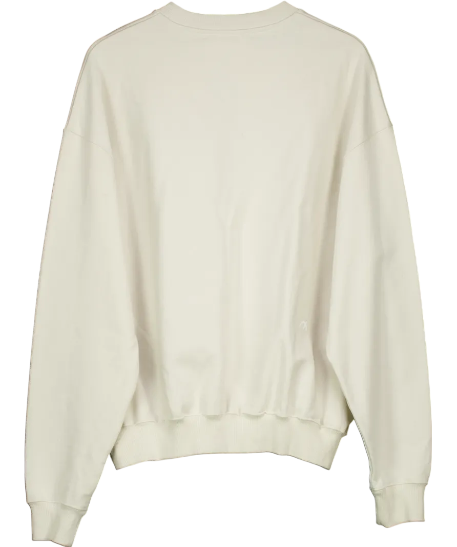 Loci Cream Oversized Classic Sweatshirt UK M