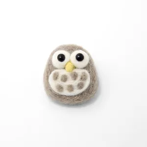 Needle Felting Felted Animals Owl Cute Brooch Jewelry