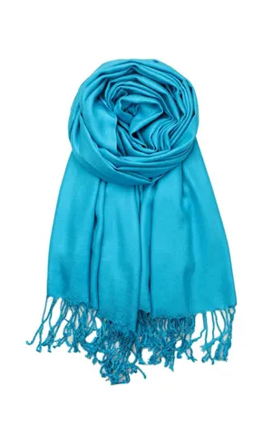 PP001-11 Turquoise Pashmina Scarf