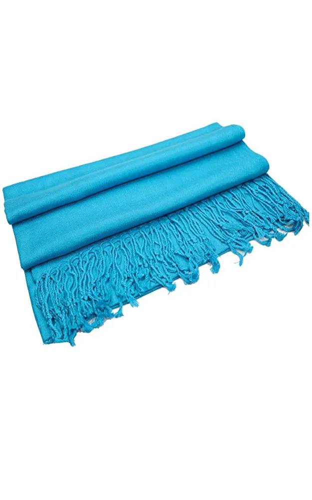 PP001-11 Turquoise Pashmina Scarf